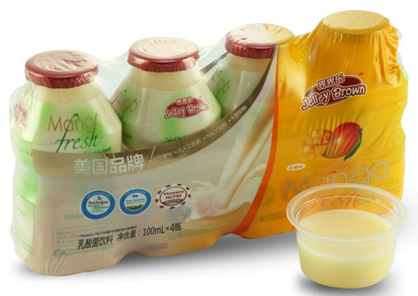 界界樂(lè)芒果味乳酸菌飲料4瓶裝