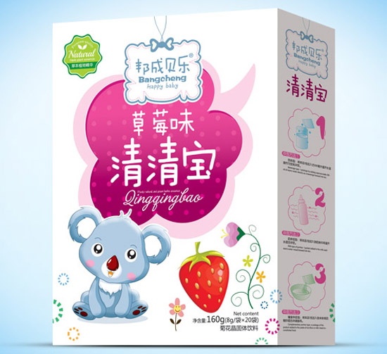 邦成貝樂(lè)清清寶盒裝草莓味