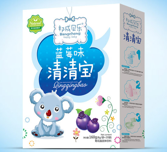 邦成貝樂清清寶盒裝藍莓味
