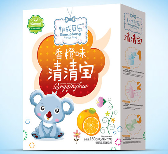 邦成貝樂清清寶盒裝香橙味