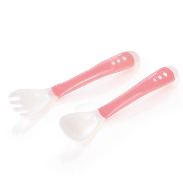 貝樂(lè)嘉粉色勺子叉子組合