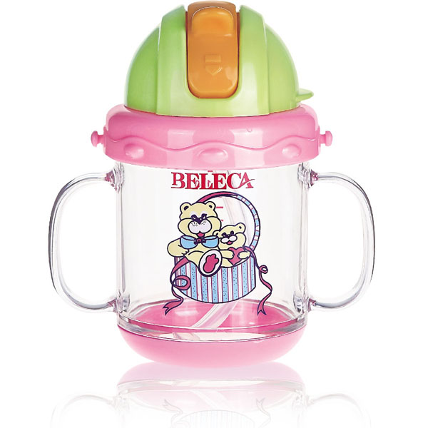 貝樂嘉兩只小熊可愛卡通學(xué)飲杯