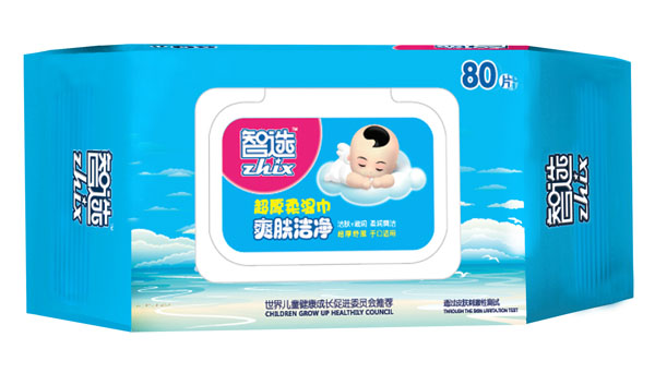智選超厚嬰兒濕紙巾80片裝