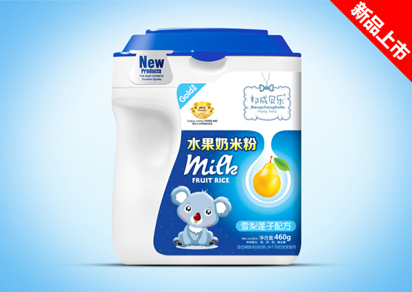 邦成貝樂(lè)雪梨蓮子水果奶米粉桶裝