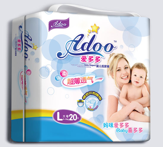 愛(ài)多多超薄透氣嬰兒紙尿褲L碼20片