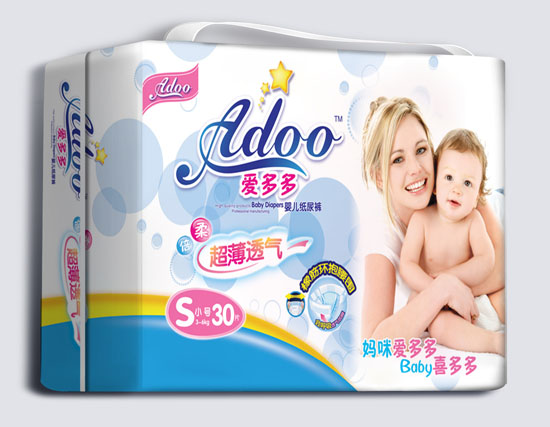 愛(ài)多多超薄透氣嬰兒紙尿褲S碼30片