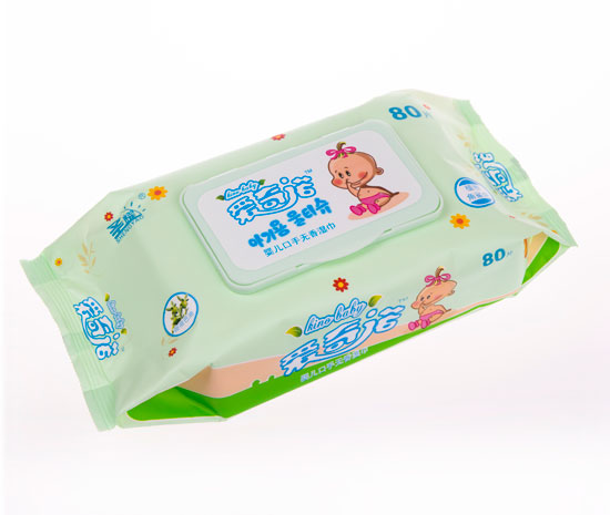 愛奇諾荷荷巴油嬰兒口手無香80片枕式加蓋(綠)