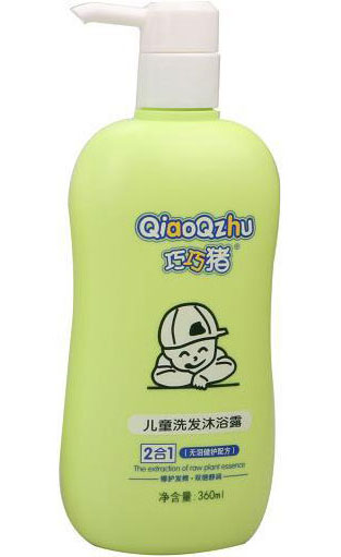 巧巧豬兒童二合一洗發(fā)沐浴露小包裝
