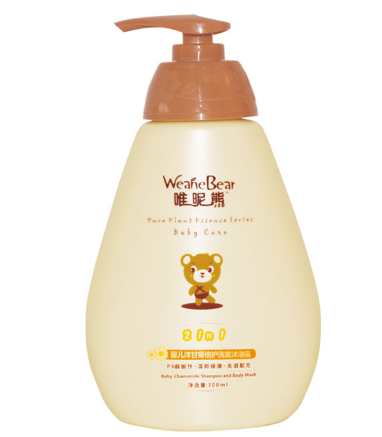 唯昵熊嬰兒洋甘菊倍護(hù)洗發(fā)沐浴露300ml