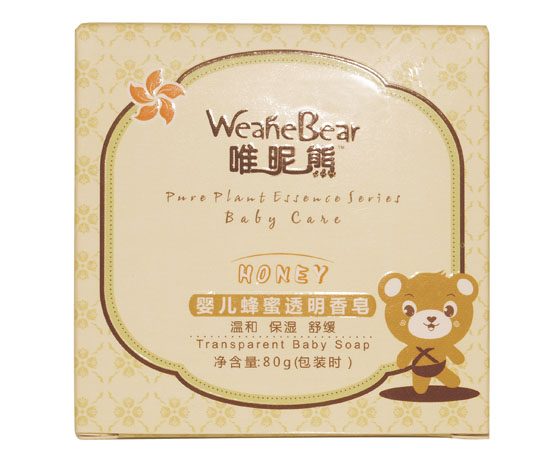 唯昵熊嬰兒蜂蜜透明皂80g