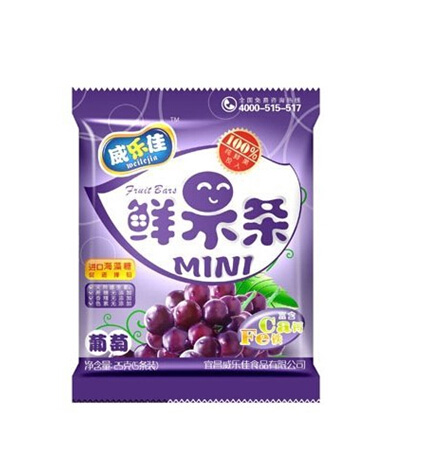 威樂佳葡萄味鮮果條