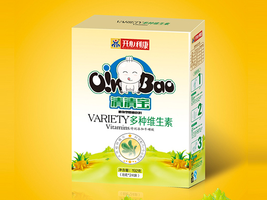 開心利康多種維生素清清寶盒裝