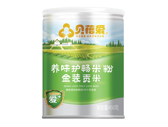 貝蓓愛嬰幼兒金裝貢米營養(yǎng)米粉