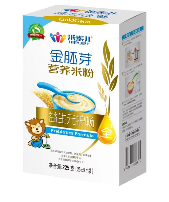 米素兒益生元護(hù)腸金胚芽營(yíng)養(yǎng)米粉盒裝