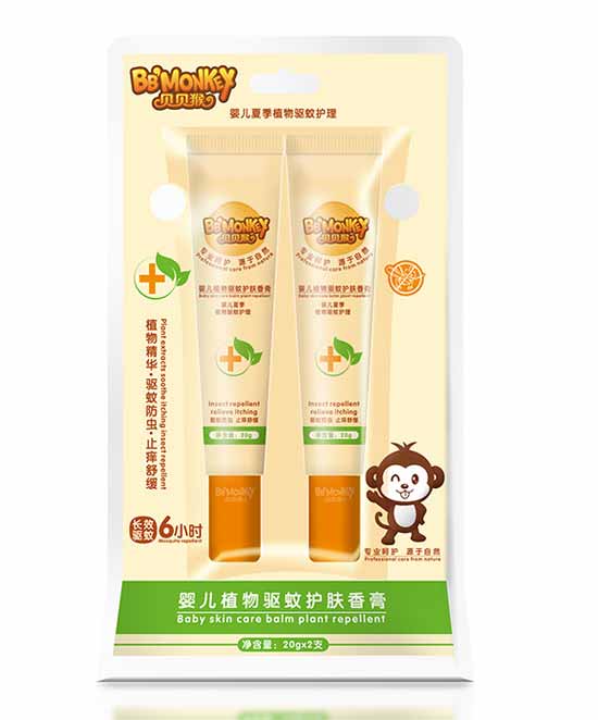 貝貝猴嬰兒植物驅蚊護膚香膏