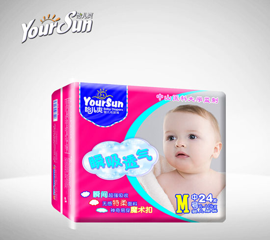 怡兒爽瞬吸透氣紙尿褲M24片