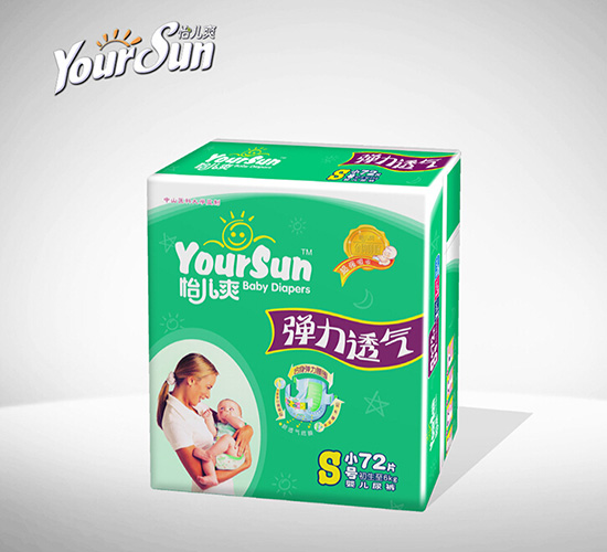 怡兒爽彈力透氣嬰兒紙尿褲S72片