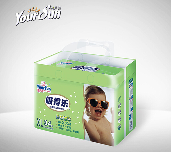 怡兒爽吸得樂超薄爽身嬰兒紙尿片XL34片