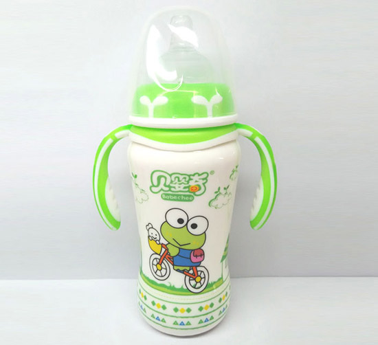 貝嬰奇300ml陶瓷奶瓶(綠)
