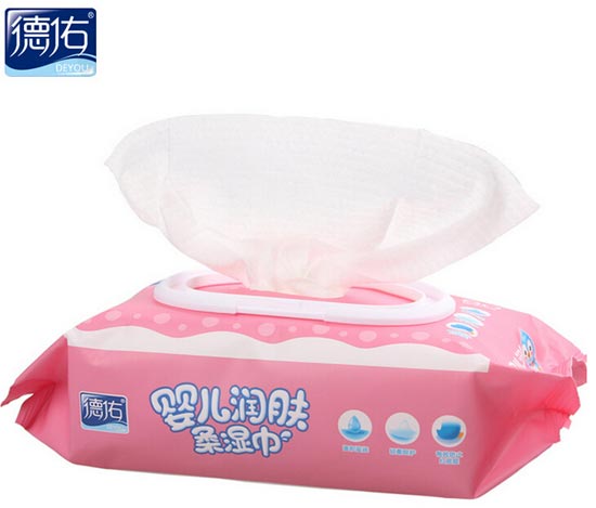德佑?jì)雰簼?rùn)膚濕巾80抽