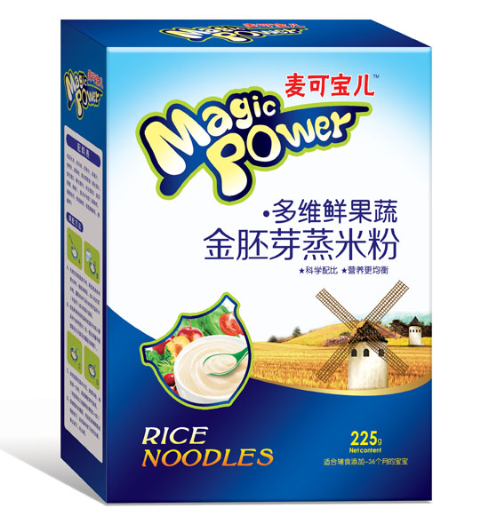 麥可寶兒多維鮮果蔬金胚芽蒸米粉盒裝