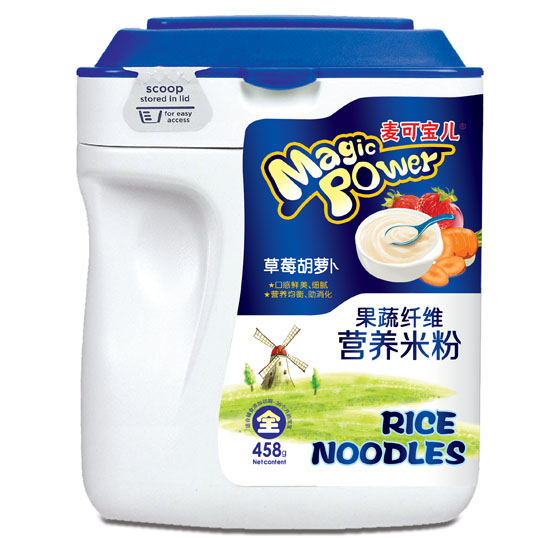 麥可寶兒草莓胡蘿卜果蔬纖維營養(yǎng)米粉