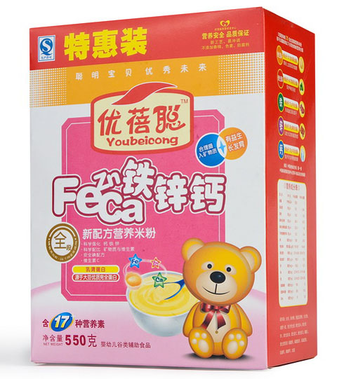 優(yōu)蓓聰鐵鋅鈣營養(yǎng)米粉全段