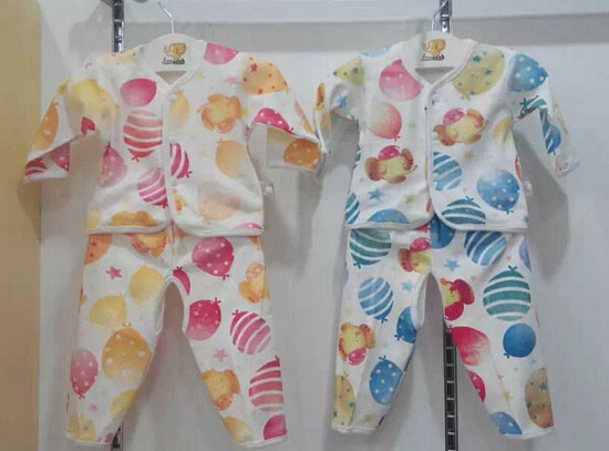 圣嬰島多彩水果兒童內(nèi)衣套裝開(kāi)檔