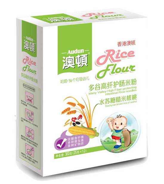 澳頓水蘇糖糙米核桃護暢米粉(盒)