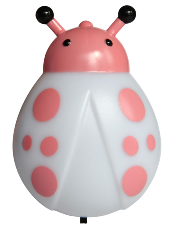 樂琪歡樂甲殼蟲夜燈粉的