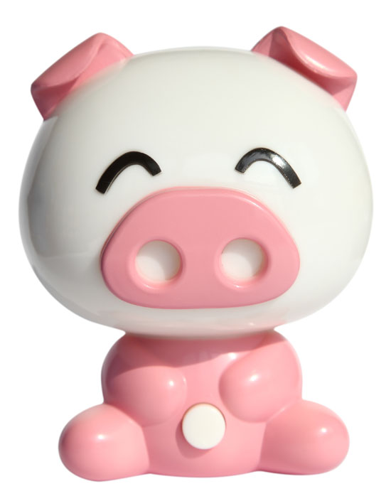 樂(lè)琪皮杰豬光控驅(qū)蚊夜燈粉色