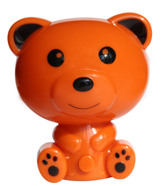 樂琪湯尼熊光控驅(qū)蚊夜燈橘色