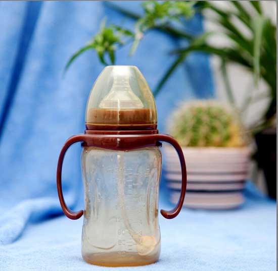 菲兒寶240ML寬口全自動奶瓶(咖啡色)