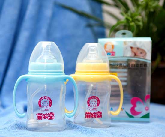 菲兒寶210MLPP全自動(dòng)寬口奶瓶(黃藍(lán))