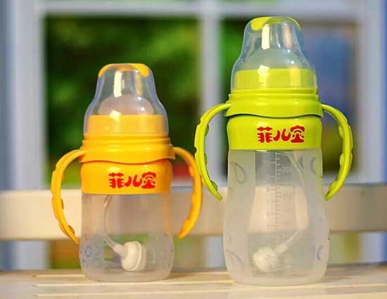 菲兒寶160-300毫升全自動(dòng)防脹寬口液硅奶瓶