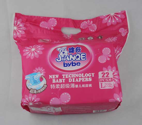 健奇特柔超級(jí)薄嬰兒紙尿褲L碼22片