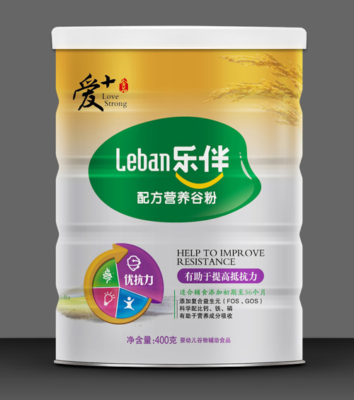 樂(lè)伴愛(ài)+優(yōu)抗力營(yíng)養(yǎng)谷粉400克
