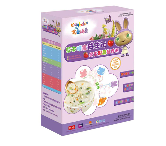 布魯精靈草本膳食益生元寶寶果蔬營(yíng)養(yǎng)粥