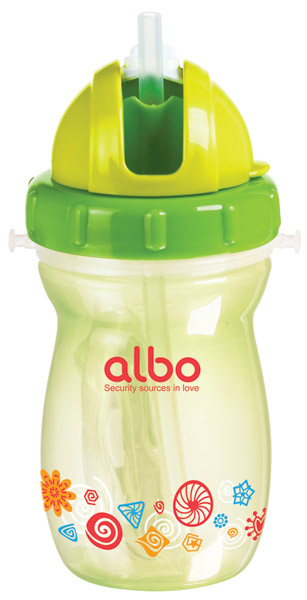 愛樂寶250Ml背帶水壺綠