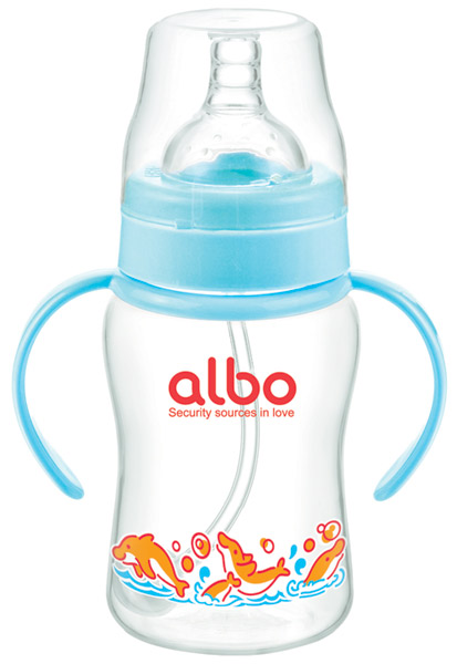 愛樂寶200mlPP自動奶瓶藍