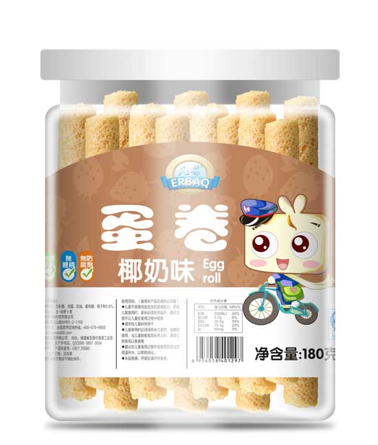 兒葆椰奶味蛋卷