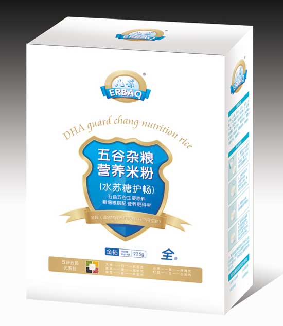 兒葆水蘇糖護暢全段五谷雜糧營養(yǎng)米粉盒裝