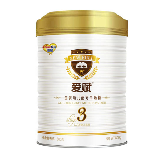 愛(ài)賦金裝幼兒配方羊奶粉3段