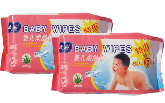 潔潤(rùn)嬰兒柔濕巾88片