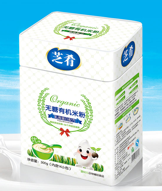 芝肴乳清蛋白配方無(wú)糖有機(jī)米粉