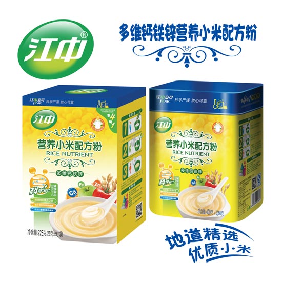 江中多維鈣鐵鋅營(yíng)養(yǎng)小米配方米粉