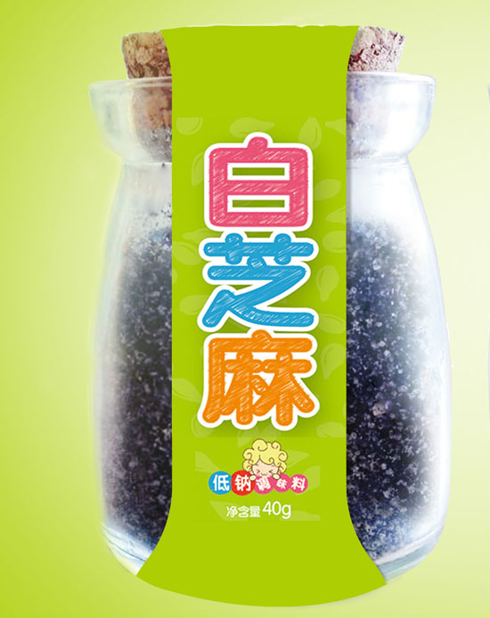 愛(ài)米小鎮(zhèn)白芝麻低鈉調(diào)味料綠裝