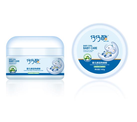 仔仔酷嬰兒綠豆熱痱粉