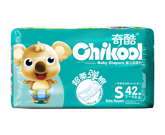 奇酷熊超柔彈棉紙尿片S42片