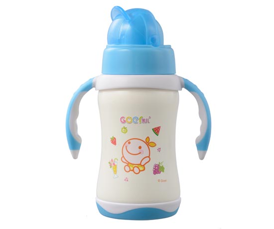 果兒260ML寬口徑恒兩用溫保鮮不銹鋼奶瓶